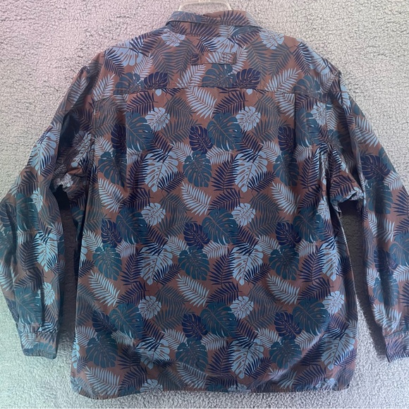 Duluth Trading Co Men's Size XL Long Sleeve Relaxes Fit All Over Print Hawaiian - Picture 5 of 9